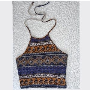 Noodle tie half shirt